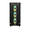 Korpusas CHIEFTEC GS-01B-OP Tower Juodas – grūdintas stiklas, RGB ventiliatoriai, ATX/Micro-ATX, GPU iki 320 mm