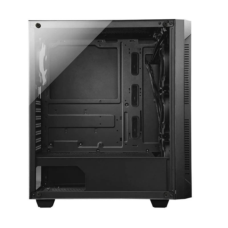 Korpusas CHIEFTEC GS-01B-OP Tower Juodas – grūdintas stiklas, RGB ventiliatoriai, ATX/Micro-ATX, GPU iki 320 mm