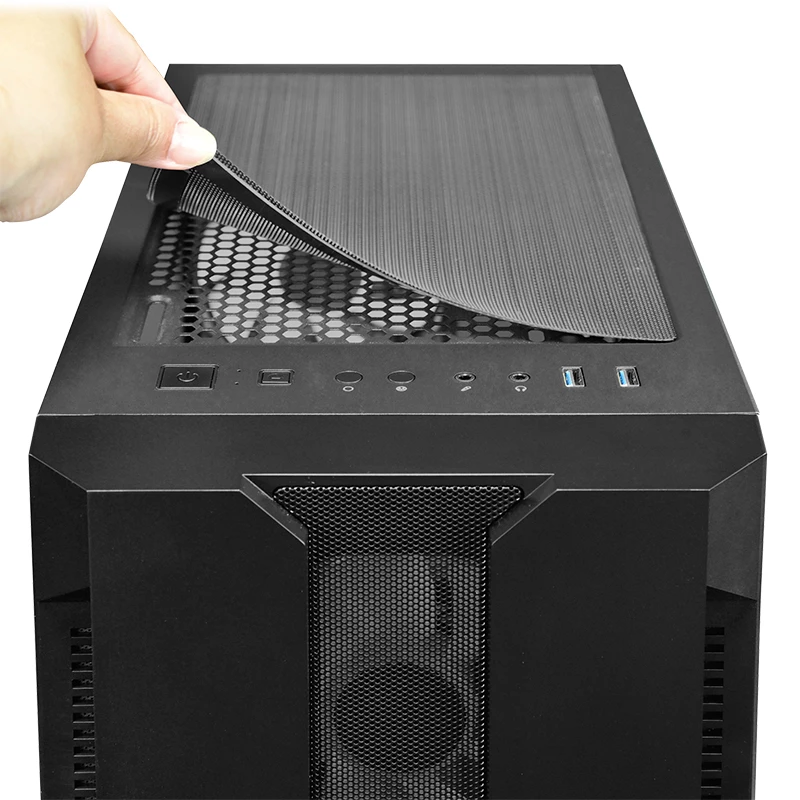 Korpusas CHIEFTEC GS-01B-OP Tower Juodas – grūdintas stiklas, RGB ventiliatoriai, ATX/Micro-ATX, GPU iki 320 mm