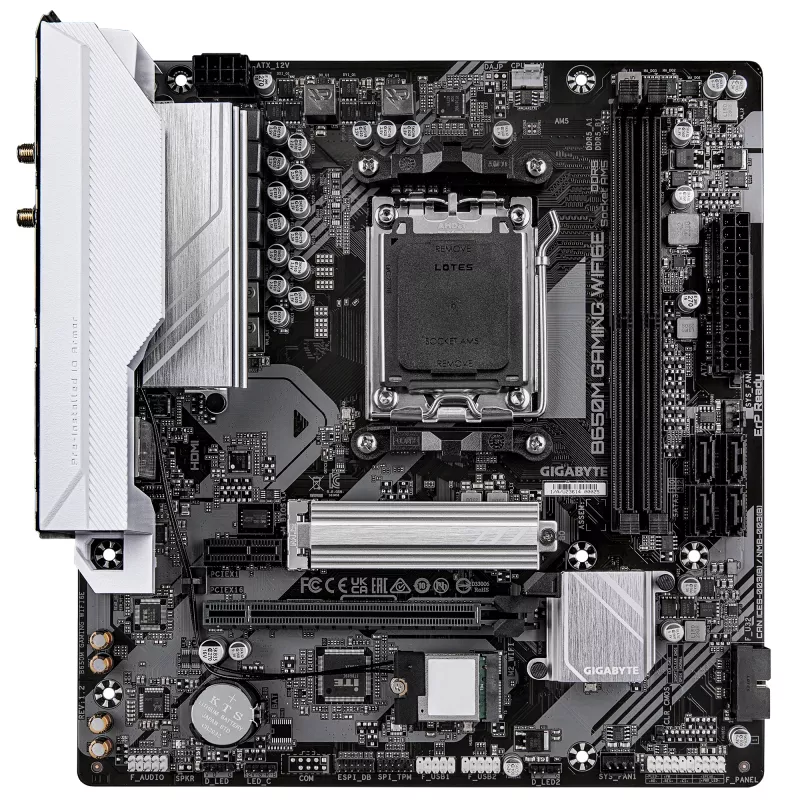 Motininė plokštė GIGABYTE B650M GAMING WIFI6E, AMD B650, lizdas AM5, Micro ATX