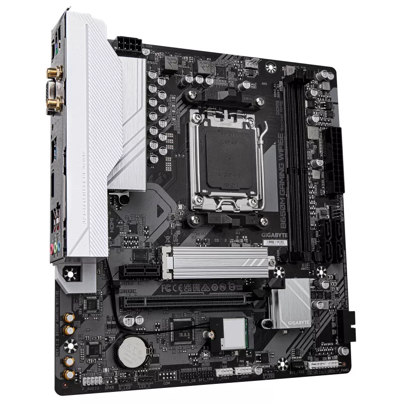 Motininė plokštė GIGABYTE B650M GAMING WIFI6E, AMD B650, lizdas AM5, Micro ATX