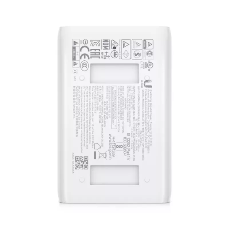 UBIQUITI NETWORKS PoE įpurškiklis, 802.3at kompaktiškas PoE+ įpurškiklis