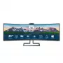 Philips P Line 32:9 SuperWide lenktas LCD monitorius 499P9H/00, 124 cm (48.8 colio), 5120 x 1440 pikselių, UltraWide Dual Quad HD, LCD, 5 ms, juodas