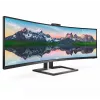 Philips P Line 32:9 SuperWide lenktas LCD monitorius 499P9H/00, 124 cm (48.8 colio), 5120 x 1440 pikselių, UltraWide Dual Quad HD, LCD, 5 ms, juodas
