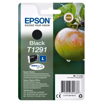 Epson Apple Singlepack Black T1291 DURABrite Ultra rašalinė kasetė (juoda)