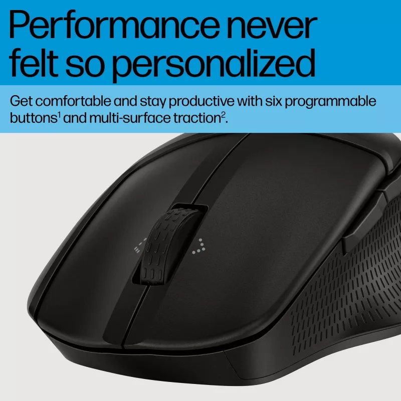 HP 480 Comfort Bluetooth pelė, dešinei rankai, Bluetooth, 4000 DPI, juoda