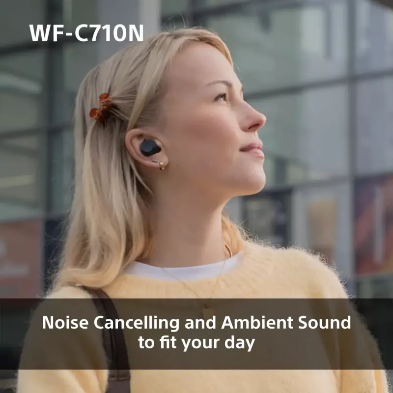 Belaidės ausinės Sony WF-C710N (rožinė) su triukšmo slopinimu