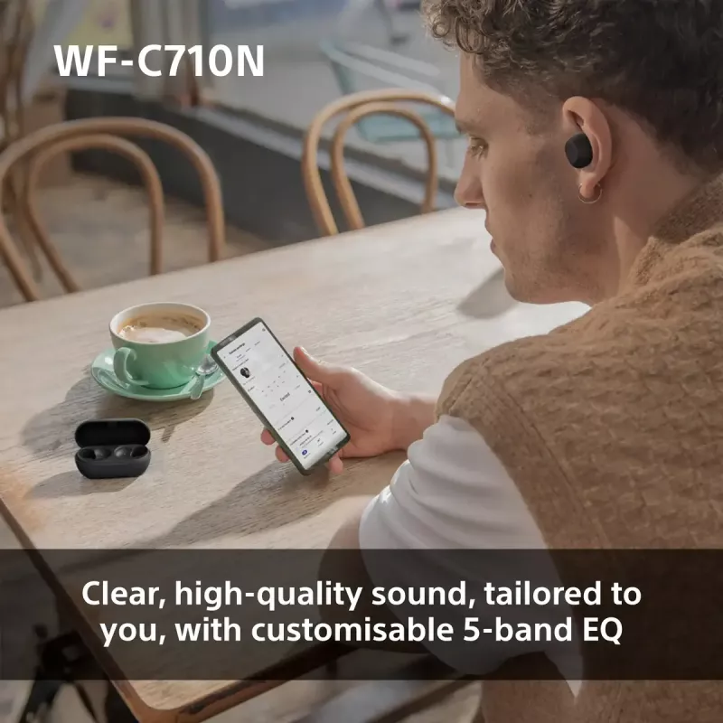 Belaidės ausinės Sony WF-C710N (rožinė) su triukšmo slopinimu