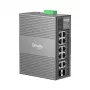 TP-Link Omada 10 prievadų Gigabit pramoninis lengvai valdomas jungiklis su 6 PoE+ ir 2 PoE++ prievadais