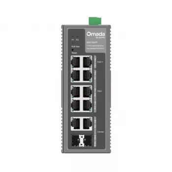 TP-Link Omada 10 prievadų Gigabit pramoninis lengvai valdomas jungiklis su 6 PoE+ ir 2 PoE++ prievadais
