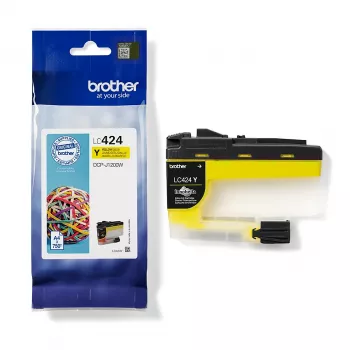 Originalus Brother LC424Y geltonos spalvos kasetė (1 vnt.)