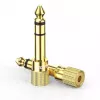 Ugreen 20503 garso adapteris 6.35mm 3.5mm Auksinis