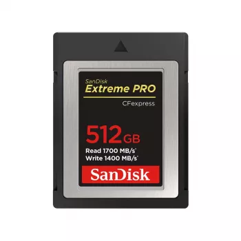WESTERN DIGITAL SanDisk CF Express Extreme Pro 512GB, 1700MB/s Skaitymas, 1400MB/s Rašymas