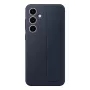 Dangtelis Samsung Galaxy S24 FE su stovu ir rankena, tamsiai mėlynas