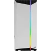 PC korpusas AEROCOOL Bionic Midi Tower White — ATX, grūdintas stiklas, 2x3.5 colio vietos, 6x2.5 colio, 297 mm GPU, mėlyna LED