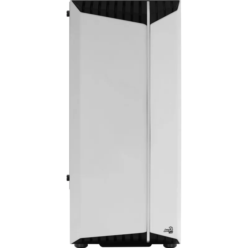 PC korpusas AEROCOOL Bionic Midi Tower White — ATX, grūdintas stiklas, 2x3.5 colio vietos, 6x2.5 colio, 297 mm GPU, mėlyna LED