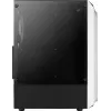 PC korpusas AEROCOOL Bionic Midi Tower White — ATX, grūdintas stiklas, 2x3.5 colio vietos, 6x2.5 colio, 297 mm GPU, mėlyna LED