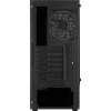 PC korpusas AEROCOOL Bionic Midi Tower White — ATX, grūdintas stiklas, 2x3.5 colio vietos, 6x2.5 colio, 297 mm GPU, mėlyna LED