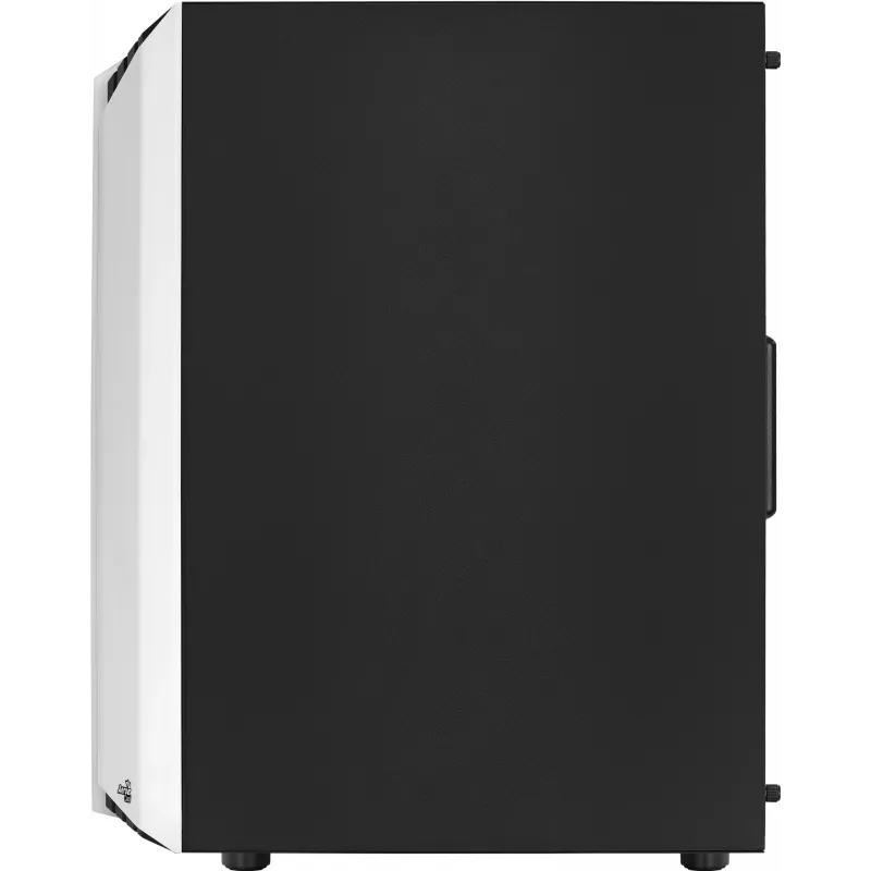 PC korpusas AEROCOOL Bionic Midi Tower White — ATX, grūdintas stiklas, 2x3.5 colio vietos, 6x2.5 colio, 297 mm GPU, mėlyna LED