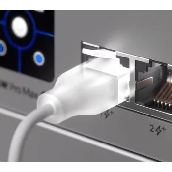 Ethernet jungiamasis kabelis UBIQUITI UACC-Cable-Patch-EL 0,3 m Cat6 2,5 Gbps PoE++ baltas