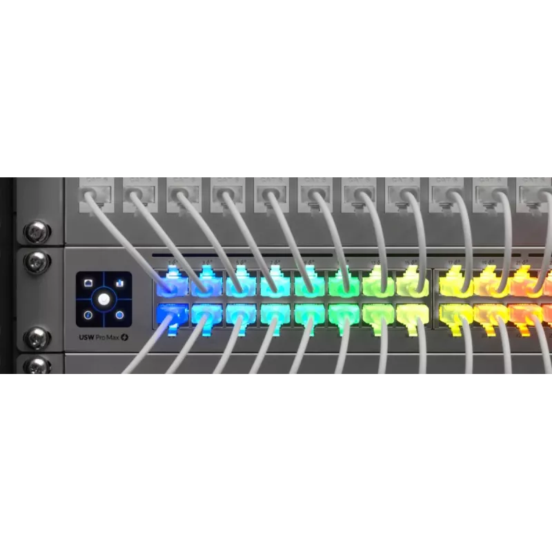 Ethernet jungiamasis kabelis UBIQUITI UACC-Cable-Patch-EL 0,3 m Cat6 2,5 Gbps PoE++ baltas