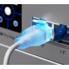 Ethernet jungiamasis kabelis UBIQUITI UACC-Cable-Patch-EL 0,3 m Cat6 2,5 Gbps PoE++ baltas