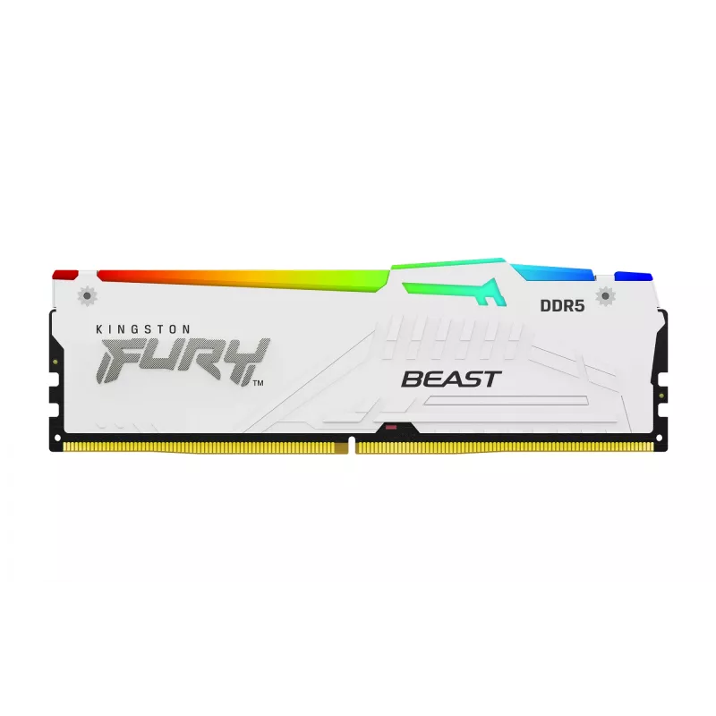 Kingston Technology FURY Beast 32GB 5600MT/s DDR5 CL36 DIMM (2 modulių rinkinys) Baltas RGB EXPO