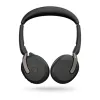 Jabra Evolve2 65 Flex - Link380a MS Stereo, belaidis ir laidinis, 20 - 20000 Hz, biurui / skambučių centrui, 136 g, ausinės, juodos