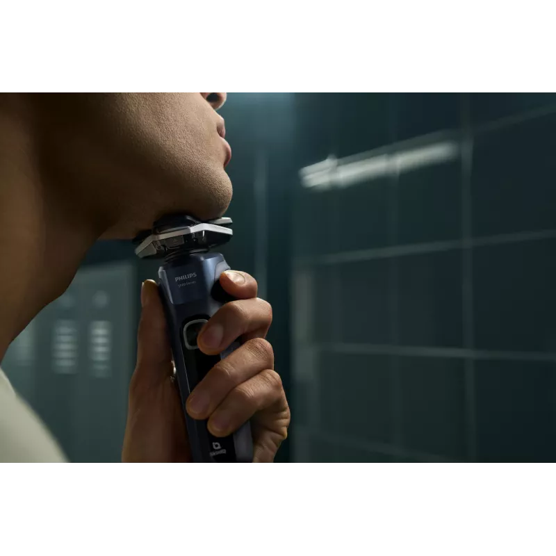 Philips SHAVER Series 5000 S5885/10 vyriškas skustuvas Rotacinis skustuvas Trimeris Juoda, Mėlyna