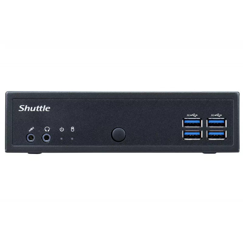 Shuttle XPC slim Barebone DL30N, Intel N100, 1x DDR5, 2x LAN (2x 2,5Gbit), 2xCOM, 1xHDMI, 1xDP, 1xVGA, be ventiliatoriaus, 24/7 nuolatinis darbas
