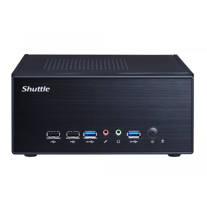Shuttle XPC slim Barebone XH610G2 - S1700, Intel H610, 1xDP, 2xHDMI, 2 PCIe lizdai (1x 16X ir 1x X1), 2x Intel LAN (1G + 2.5G), 8x USB, 1x 2.5 colio, 3x M.2, 24/7 nuolatinis darbas