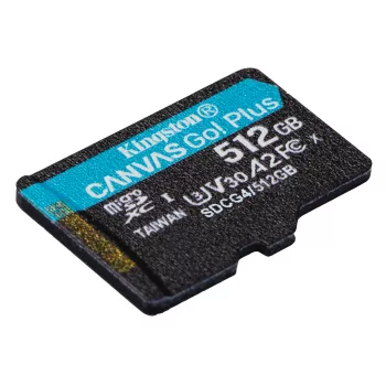 Kingston Canvas Go! Plus 512GB microSDXC A2 U3 V30 200MB/s