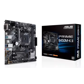 ASUS Prime B450M-K II AMD B450 Socket AM4 micro ATX pagrindinė plokštė