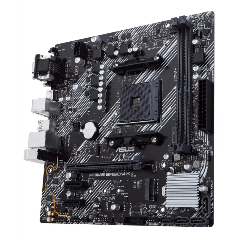 ASUS Prime B450M-K II AMD B450 Socket AM4 micro ATX pagrindinė plokštė