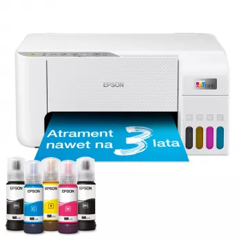 Daugiafunkcis spausdintuvas Epson EcoTank L3276 – rašalinis spalvotas, 5760x1440 DPI, Wi‑Fi, A4, 33 ppm, baltas