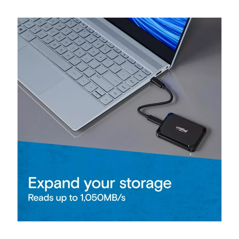 Crucial X9 4TB nešiojamas SSD, USB-C 3.2 Gen 2