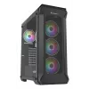 GENESIS Irid 505 ARGB Midi bokštas juodas, permatomas