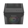 GENESIS Irid 505 ARGB Midi bokštas juodas, permatomas