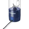 Sportinis blenderis NUTRIBULLET Portable 0,475 L, maitinamas baterija, nerūdijančio plieno peiliai, Tritan dubuo, tamsiai mėlynas