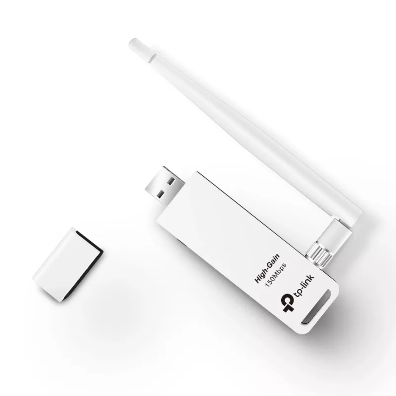 Tinklo adapteris TP-Link TL-WN722N, WLAN 150 Mbit/s, USB, Wi-Fi 4, 2,4 GHz
