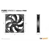be quiet Pure Wings 3 120mm PWM ventiliatorius korpusui 12 cm juodas 1 vnt