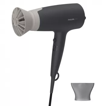 Plaukų džiovintuvas Philips 3000 serijos BHD351/10 — 2100 W, joninis, 6 šilumos/6 greičio, šalto oro pūtimas, koncentratoriaus antgalis