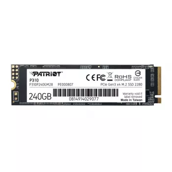 PATRIOT MEMORY SSD 240GB P310 (PCI-E 3.0 x4, NVMe 1.3, M.2 2280)