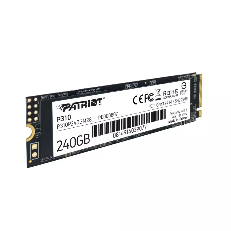 PATRIOT MEMORY SSD 240GB P310 (PCI-E 3.0 x4, NVMe 1.3, M.2 2280)
