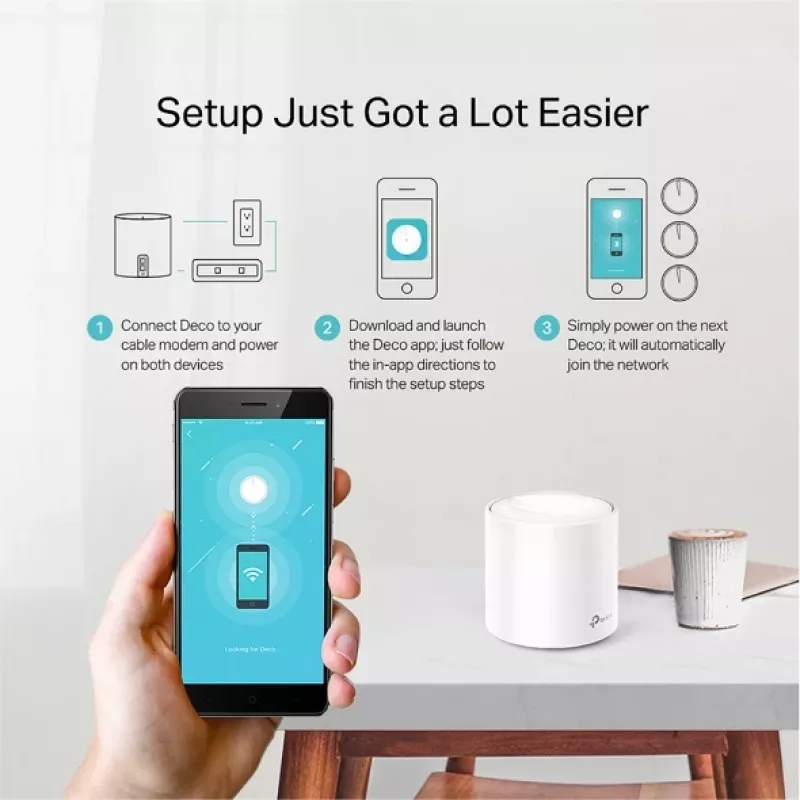 TP-Link Deco X20 AX1800 Wi-Fi 6 viso namo tinklo sistema (1 paketas)