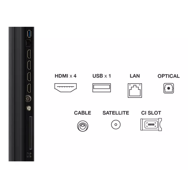 TCL C6K 55C6K televizorius 139,7 cm (55 coliai) 4K Ultra HD išmanusis televizorius Wi-Fi Metallic