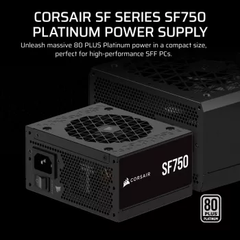 CORSAIR maitinimo blokas SF Series SF750 pilnai modulinis 80 Plus Platinum SFX