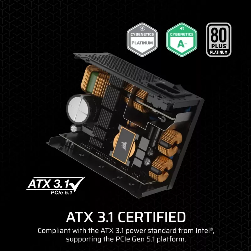 CORSAIR maitinimo blokas SF Series SF750 pilnai modulinis 80 Plus Platinum SFX