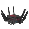 ASUS ROG Rapture GT-BE19000 belaidis maršrutizatorius, Wi-Fi 7, trijų juostų (2.4 GHz / 5 GHz / 6 GHz), Multi-Gigabit Ethernet, juodas/raudonas