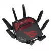 ASUS ROG Rapture GT-BE19000 belaidis maršrutizatorius, Wi-Fi 7, trijų juostų (2.4 GHz / 5 GHz / 6 GHz), Multi-Gigabit Ethernet, juodas/raudonas